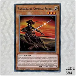 Ragnaraika Samurai Beetle - LEDE-EN014 - Common 1st Edition Yugioh - Image 1