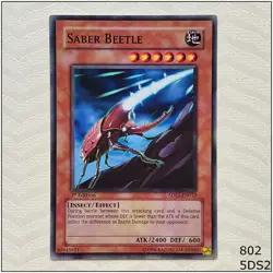 Saber Beetle - 5DS2-EN012 - Common 1st Edition Yugioh - Image 1