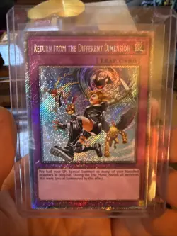 Yugioh Trading Card; QCR Return From The Different Dimension (RA03-EN140). - Image 1