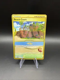 Beach Court 263/182 SV04: Paradox Rift Gold Hyper Rare Pokemon Card - Image 1
