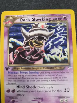 Dark Slowking 20/105 1st Edition Neo Destiny Rare Pokemon Card - Image 3