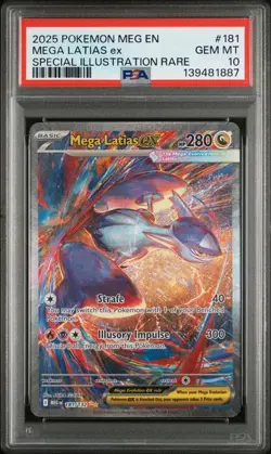 PSA 10 Mega Latias Ex #181/132 - Mega Evolution Pokemon TCG - Image 5