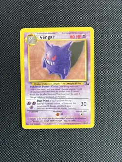 Pokemon TCG Gengar 20/62 Fossil Regular Non-Holo Rare - MP+ - Image 1