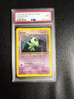 Pokemon Neo Revelation Celebi 3/64 Holo Rare 2001 psa 9 - Image 1