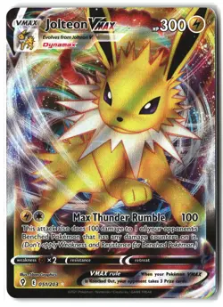 Jolteon VMAX ⭐ 051/203 Holo Rare VMAX Evolving Skies 2021 Pokemon NM - Image 1