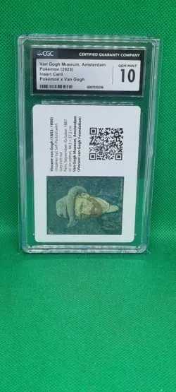 CGC 10 Van Gogh Insert Card Amsterdam Museum 2023 Pokemon TCG Felt Hat Pikachu - Image 1