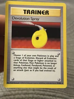 Pokemon Card Devolution Spray Base Set Rare 72/102 Lightly Played - Image 1