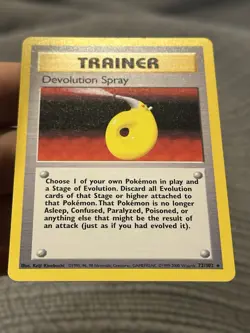 Pokemon Card Devolution Spray Base Set Rare 72/102 Lightly Played - Image 4