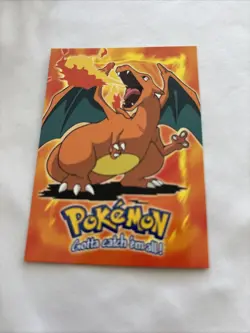 Pokemon Topps 1999 TV Animation Episode Card E6 Charizard #06 Blue Logo Non Holo - Image 1