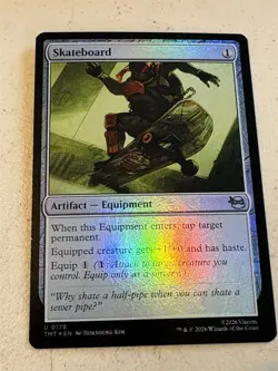 mtg foil Skateboard, Teenage Mutant Ninja Turtles equipment, unplayed - Image 1