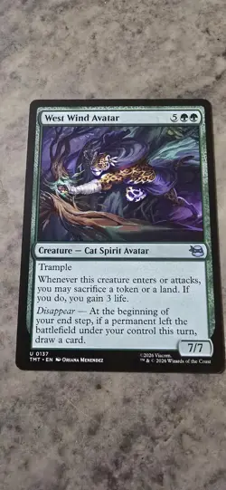 West Wind Avatar Teenage Mutant Ninja Turtles Regular Creature Uncommon MTG NM - Image 1