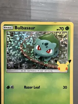 Pokemon TCG Bulbasaur McDonald's Promo Card 1/25 Holo 25th Anniversary 2021 - Image 2