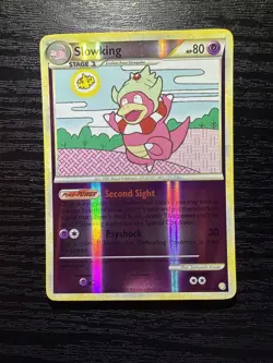 Pokemon TCG Slowking 12/123 HeartGold SoulSilver 2010 Reverse Holo Rare Card - Image 1