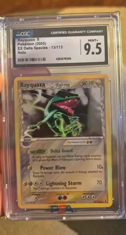 Rayquaza EX Delta Species 13/113 CGC 9.5 Pokemon TCG (ONLY 4 IN POPULATION) - Image 1