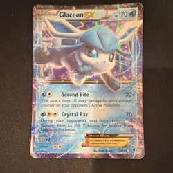 Pokemon Glaceon EX Ultra Rare Fates Collide Holo 20/124 170 HP Card - Image 1