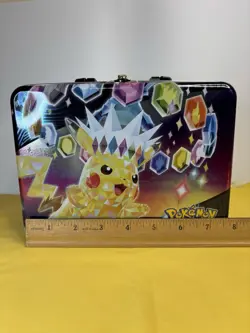 Empty Pokemon Colllector Chests Lot Of 2 Lunch Box Shaped Storage Pikachu - Image 2
