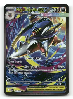 Mega Sharpedo ex 127/094 - Phantasmal Flames - Pokemon Card NM/M - Image 1