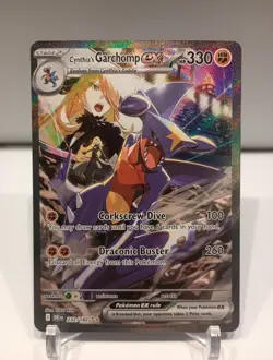 Pokemon TCG Cynthia's Garchomp EX SIR #232/182 Destined Rivals NM - Image 1