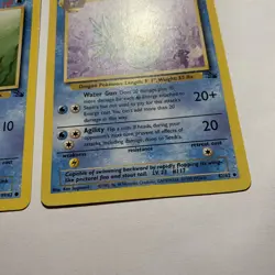 Seadra 42/62 & Horsea 49/62 Fossil Pokemon TCG WotC 1999 (B) - Image 5