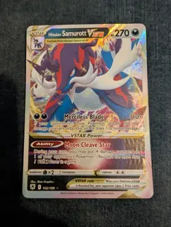 Hisuian Samurott Vstar 102/189 Ultra Rare Astral Radiance Pokemon - Image 1