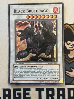 Black Brutdrago SOVR-EN043 1st Edition Super Rare Yu-Gi-Oh! - Image 2