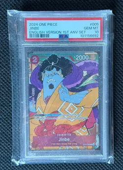 Jinbe PSA 10 Card One Piece ST10-005 English Version 1st Anniversary Set - Image 1
