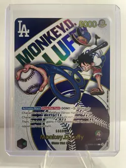 Monkey.D.Luffy (010) (Dodgers x ONE PIECE) EB02-010 One Piece Promotion Cards... - Image 1