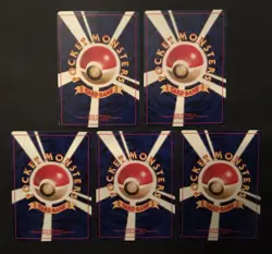 5 X Fossil Japanese Pokemon Cards Bundle Common Uncommon Horsea Shellder Exc-LP - Image 2