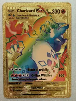 Pokemon Charizard VMAX Glurak VMAX Gold Card 074 073 - Image 1