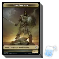 10 pcs SAND WARRIOR TOKEN (20/26) Dominaria United: Commander Magic MTG CARD - Image 1