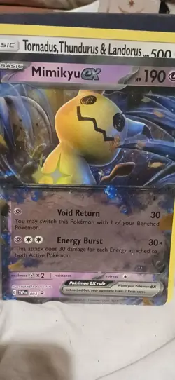 Pokemon TCG Mimikyu EX Jumbo Promo Card SVP EN 004 Holo Black Star Promo 2024 #2 - Image 1