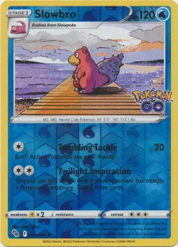 Slowbro 20/78 Reverse Holo | Pokemon GO | Pokemon Card - Image 1