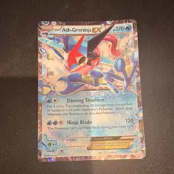 Pokemon Ash-Greninja EX Promo XY Holo Card XY133 Basic 170 HP Water Type - Image 1