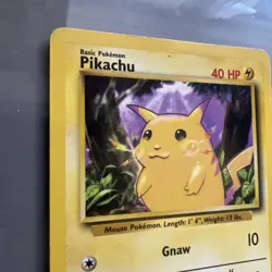 Pikachu Pokemon Card Yellow Cheeks Base Set English 1999 58/102 - Image 2
