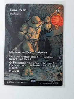 Donnie's Bo - Shadowspear 0017 (Borderless) Teenage Mutant Ninja Turtles MTG - Image 1