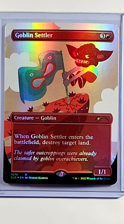 2022 MTG Magic the Gathering Secret Lair Drop SLD Foil #1076 Goblin Settler - Image 1