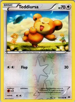 Teddiursa 121/162 XY - BREAKthrough Pokemon TCG LP-NM - Image 1