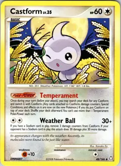 Castform 48/146 Legends Awakened Pokemon TCG LP Normal - Image 1