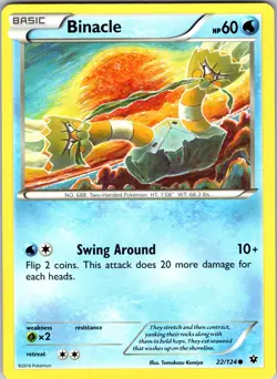 Binacle 22/124 XY - Fates Collide Pokemon NM Normal - Image 1
