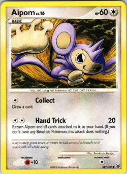 Aipom (50) 50/100 Majestic Dawn Pokemon TCG LP/MP Normal - Image 1