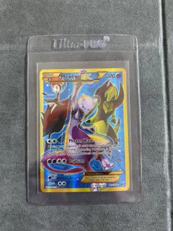 Mewtwo EX 163/162 Full Art Secret Rare Breakthrough Pokemon Card NM - Image 1