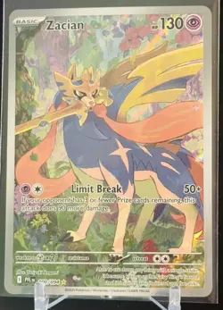 Pokemon TCG Zacian 100/094 Illustration Rare ME02: Phantasmal Flames 2025 - NM - Image 1