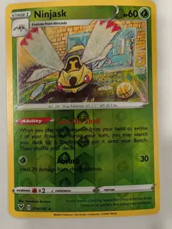 Ninjask 014/185 Vivid Voltage Pokemon Reverse Holo Foil Nice! - Image 1