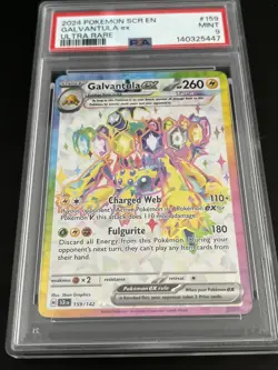 Galvantula ex 159/142 Sv07: Stellar Crown Holo PSA 9 Pokemon - Image 2
