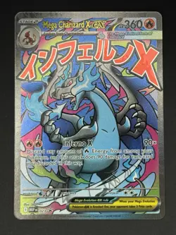2025 Pokemon Mega Evolution Black Star Promos Mega Charizard X ex #023 - Image 5