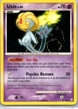 Pokemon TCG Uxie 43/146 Legends Awakened NM - Image 1
