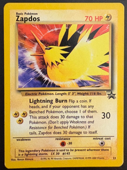 Pokemon Zapdos 23 Black Star Promo Regular Rare LP - Image 1