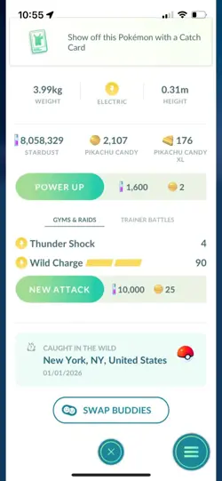 Pokemon Go Shiny Pikachu Newyears Hat ( Reduced ) - Image 2