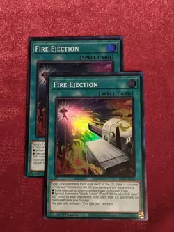 Yu-Gi-Oh! (x2) Fire Ejection - LD10-EN022 - Super Rare - 1st Edition - Unplayed - Image 1