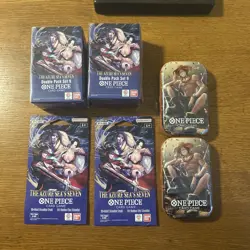Set Of 2 Sealed One Piece Card Game Mini Tin Lot Vol. 2 OP-13 - Image 1